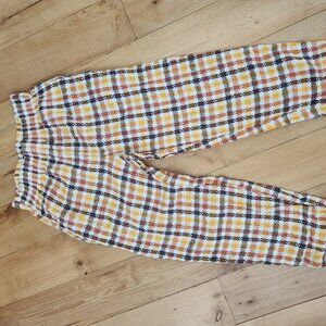 Beaton Linen Plaid Bobbi Pants